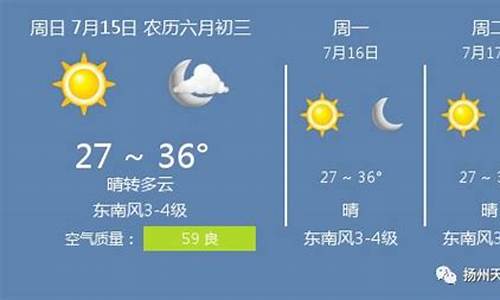 扬州天气预报一周7天10天15天_扬州天气预报7天15天