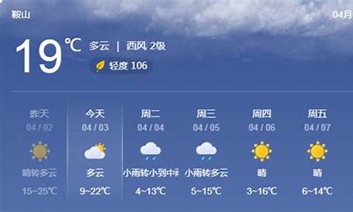 鞍山天气预报天气15天查询_鞍山天气预报15天气